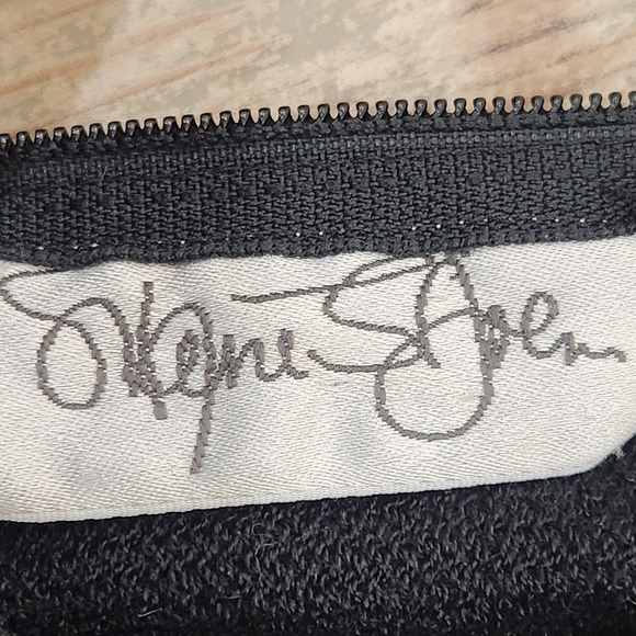 VINTAGE 80s ST.JOHN CLASSIC Evening KNIT SKIRT Set, Black, Women's Small - Picture 10 of 16